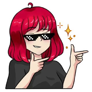 Telegram sticker 😎 МИРАЙ | @miraicall