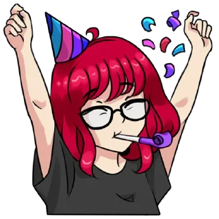 Telegram sticker 🎉 МИРАЙ | @miraicall