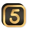 Sticker 5⃣ Gold ABC ➤ @emoji_room