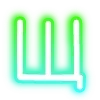 Sticker 🔠 neon letters 4 of 8 @cute_enot_art