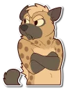 Sticker 😠 Spotted Hyena
