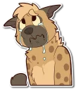 Video sticker 😢 Spotted Hyena