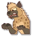 Video sticker 😡 Spotted Hyena