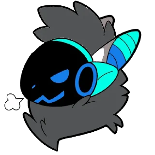 Telegram sticker 😏 Gunjo Protogen @iwazaru_pooltoy_crux