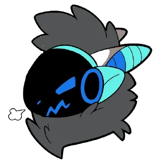 Telegram sticker 😡 Gunjo Protogen @iwazaru_pooltoy_crux