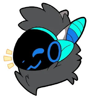 Telegram sticker 😃 Gunjo Protogen @iwazaru_pooltoy_crux