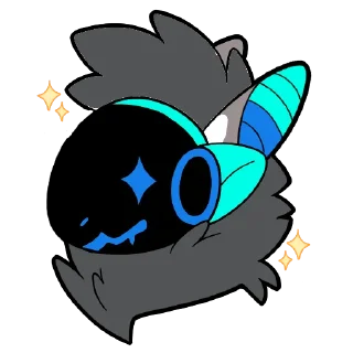 Telegram sticker 🤤 Gunjo Protogen @iwazaru_pooltoy_crux