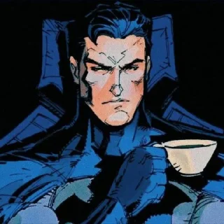 Телеграм стикер ☕ متناقض باتمان🧐