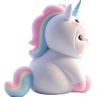 Телеграм стикер 🥺 Мяу-единорог @Nyasticks