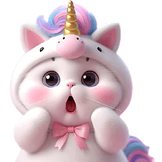 Video sticker 😱 Мяу-единорог @Nyasticks