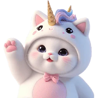 Sticker 👋 Мяу-единорог @Nyasticks