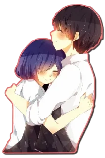 Video sticker ❤ Anime kiss 💋 @medovoe
