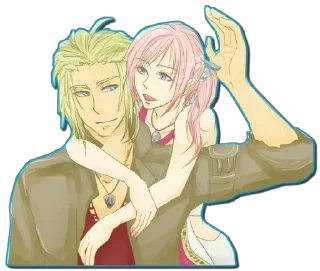 Телеграм стикер ❤ Anime kiss 💋 @medovoe