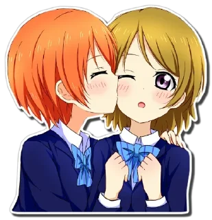 Video sticker 😘 Anime kiss 💋 @medovoe