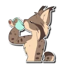 Video sticker ☕️ Lynx