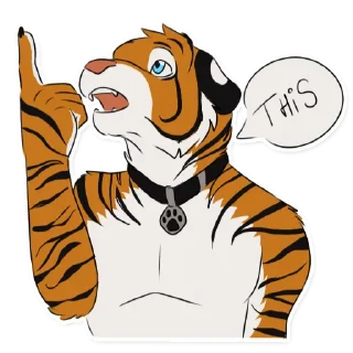 Video sticker 👆 Tisha Tiger