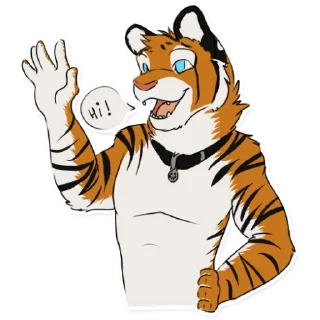 Sticker 👋 Tisha Tiger