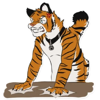 Telegram sticker 🤬 Tisha Tiger