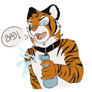 Telegram sticker 🔫 Tisha Tiger