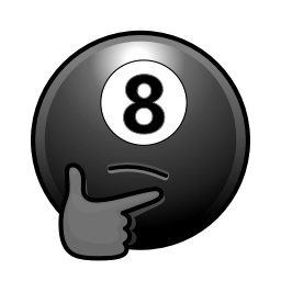 Telegram stiker 🤔 8 Ball - @DMJ_Stickers