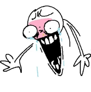 Телеграм стикер 🤣 дэн «ты чё курил» солус