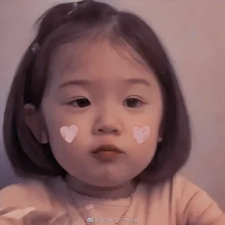 Sticker 💘 cute baby>•<