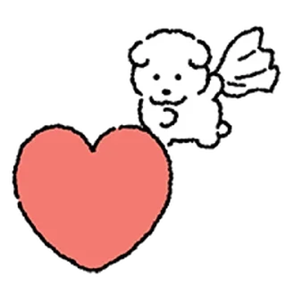 Телеграм стикер ⭐ 뽀시래기 왕왕이 @moe_sticker_bot