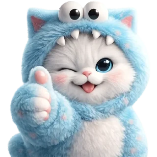 Telegram sticker 👍 Пушистый Монстр @Nyasticks