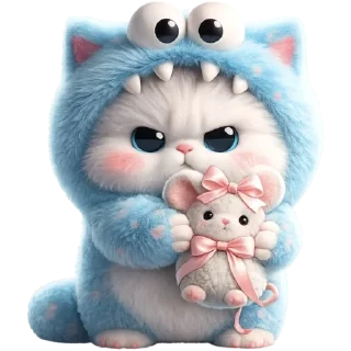 Video sticker 🐭 Пушистый Монстр @Nyasticks
