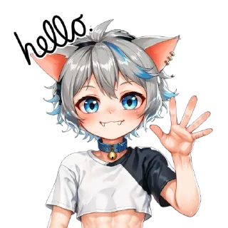 Telegram sticker 👋 Akira the Snep(Shota)
