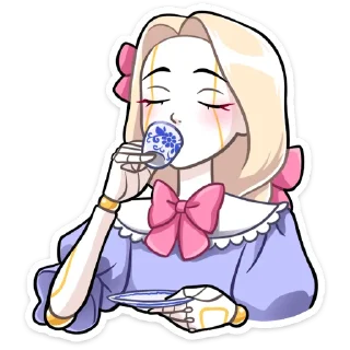 Телеграм стикер 🫖 Кукла Алиса • @TgSticker