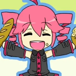 Telegram sticker 😆 🥖KASANE TETO🥖
