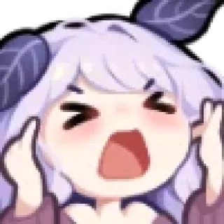 Telegram sticker 😣 ˗ˋʚ 𝑓𝑙𝑢𝑓𝑓𝑦 ♡︎ @I1RRN ɞˊ˗