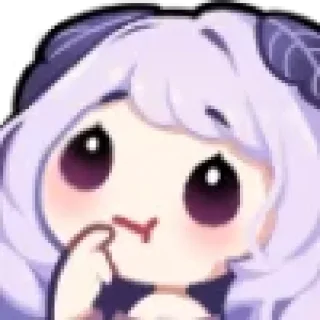 Telegram sticker 🤔 ˗ˋʚ 𝑓𝑙𝑢𝑓𝑓𝑦 ♡︎ @I1RRN ɞˊ˗