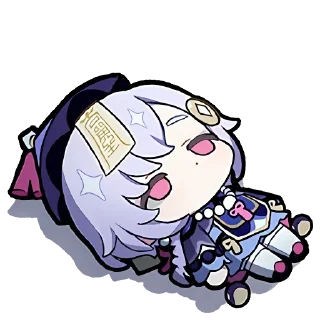 Sticker ❄️ Genshin emoji by @rennanan