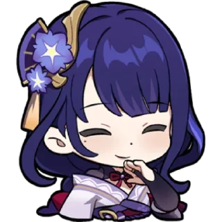 Video sticker 💜 Genshin emoji by @rennanan