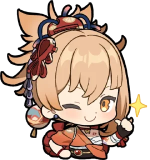 Telegram stiker 🎇 Genshin emoji by @rennanan