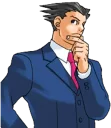Telegram sticker 🤔 Phoenix Wright