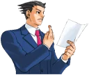 Telegram sticker 📃 Phoenix Wright