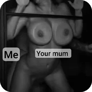 Video sticker 🍒 Your mum mine if you use this