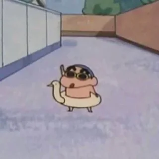 Telegram sticker ✋ crayon shinchan