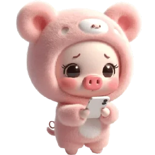 Telegram sticker 🥺 Свинюшки-медведи @Nyasticks