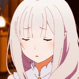 Telegram sticker 😒 Re Zero @animestickersii