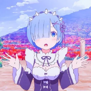 Telegram sticker 😧 Re Zero @animestickersii