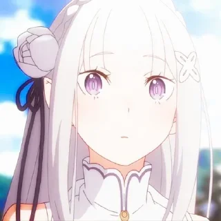 Telegram sticker 😳 Re Zero @animestickersii