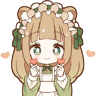 Telegram sticker 🥰 Таноки-тян @Nyasticks