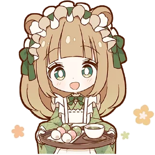 Video sticker 🍽 Таноки-тян @Nyasticks