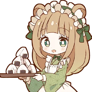 Telegram sticker 🍙 Таноки-тян @Nyasticks