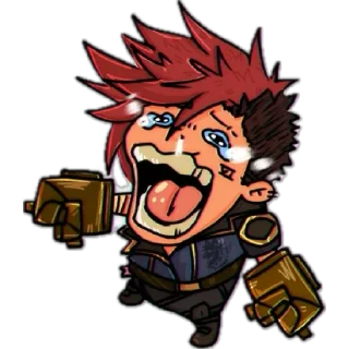 Telegram sticker 😭 حالا وای وای ، وای وای وای وای