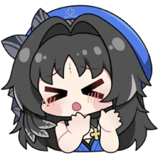 Telegram sticker 🌟 ㅤㅤㅤ⊹ ࣪ ˖ 𝘞𝘶𝘞𝘢 . . . @chayoxy ๋࣭ ⭑